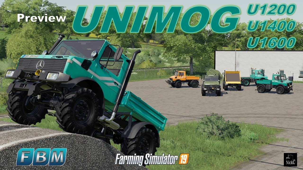 FS 19 ⚙️ Unimog U1200, U1400, U1600 by FBM - PREVIEW #nicko87
