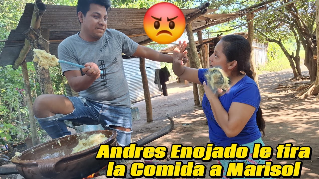 😡Andres Enojado le tira la Comida de Marisol😱Marisol Termina Llorando😭