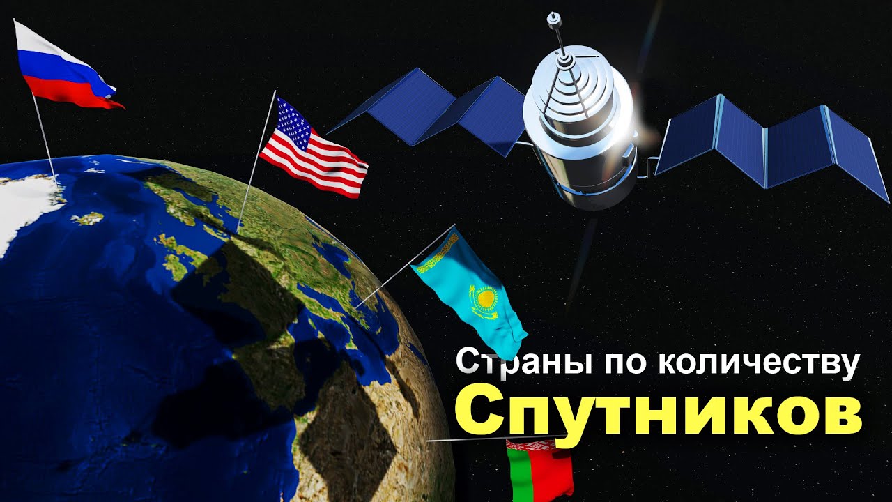 Страны по Количеству Спутников в Космосе 2021