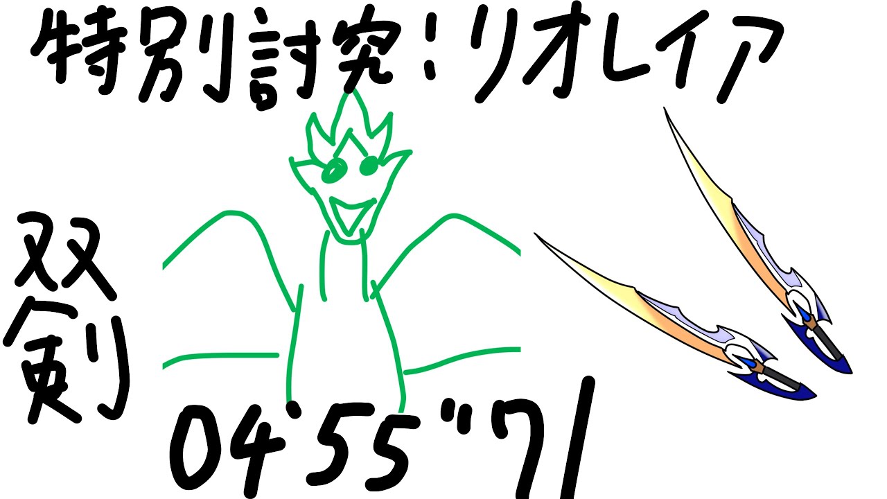 特別討究： リオレイア 双剣 ソロ 04'55