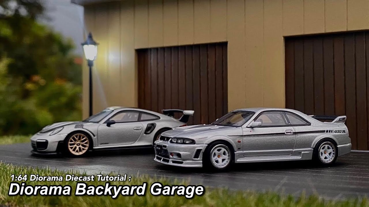 Making Diorama Diecast 1/64 Modern Residental Garage Simple and Clean