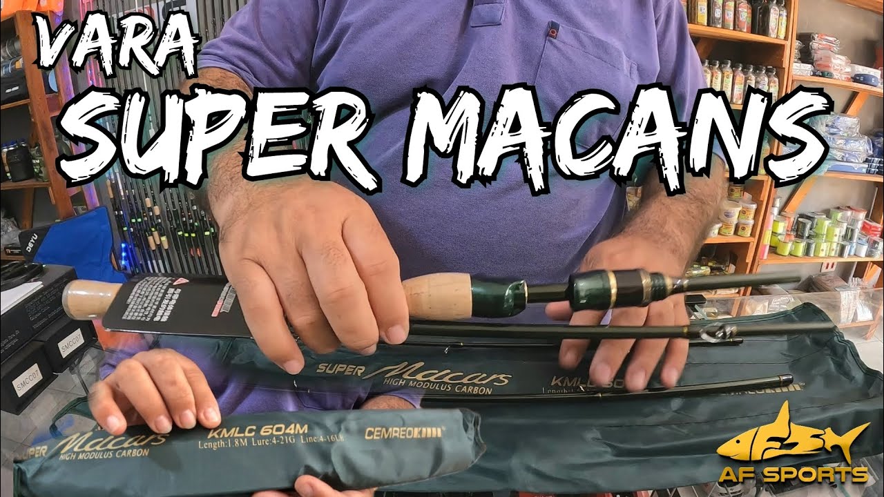 Vara Super MACANS - Menos de R$100,00 vara top para pescaria com artificial #fishing #pescaria