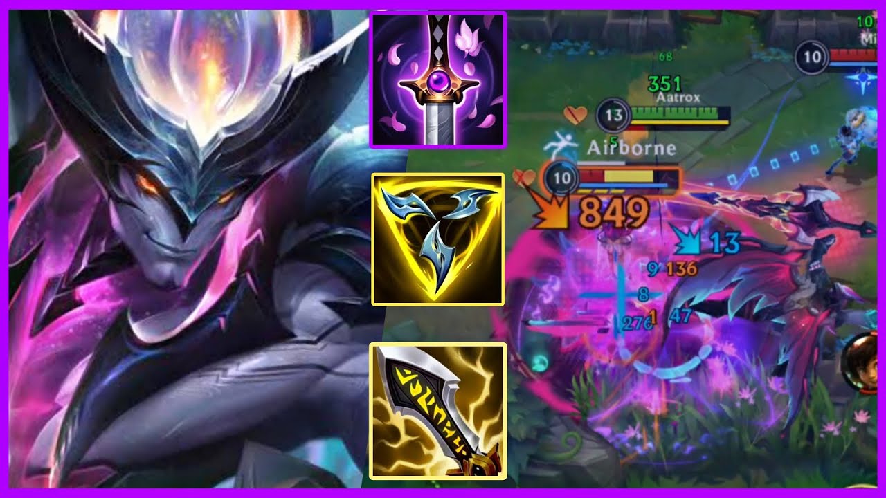 WILDRIFT - AATROX JUNGLER INSANE DAMAGE CAN 2HIT ENEMY