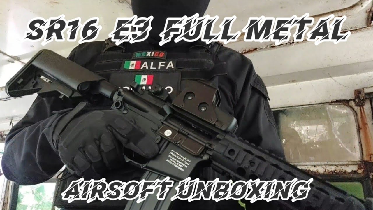 SR16 E3 Full Metal de CYMA // Airsoft Unboxing Español