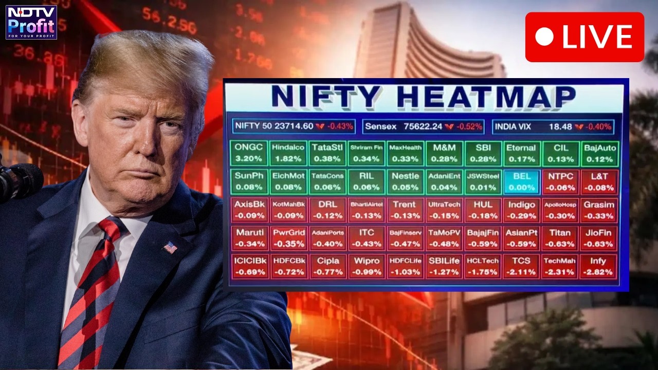 Падение фондового рынка в прямом эфире: Sensex упал на 350 пунктов, Nifty &mdash; на 85 после заявления...