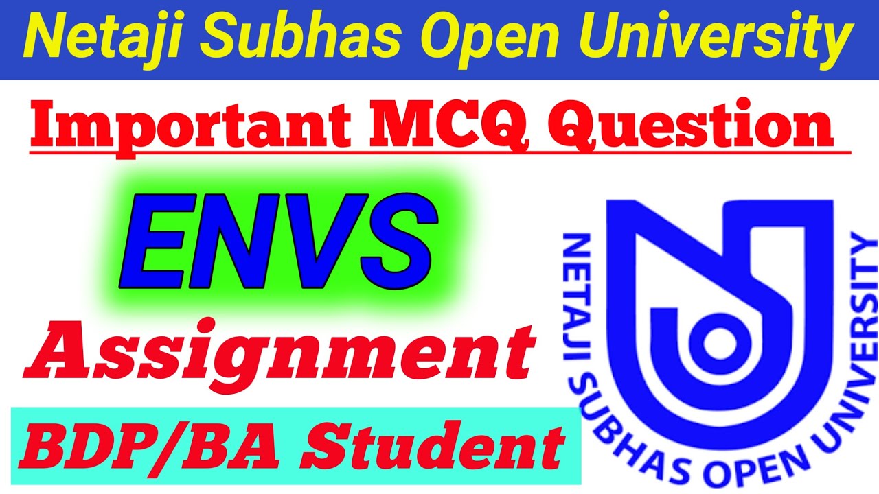 NSOU BDP/ENVS Question Bank Answer 2019-2020 | ENVS Question Bank Solve | ENVS Question & Answer |