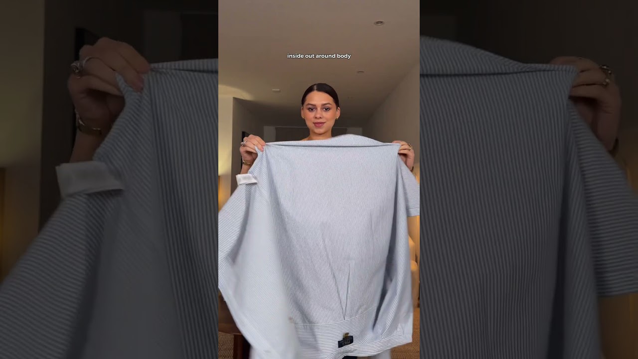 THE way to crop your shirt perfectly 🤍 | YES or NO to this hack 🤭 | Subscribe for #shorts