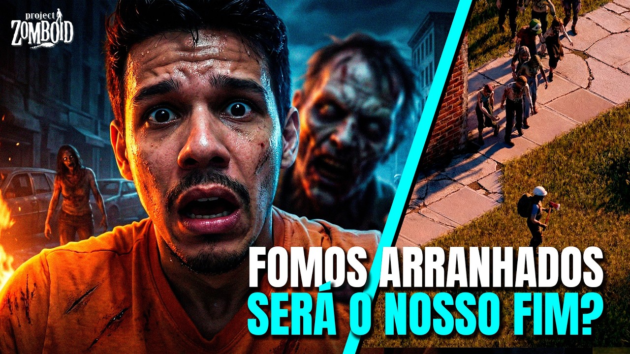 UM ARRANHÃO quase ACABOU com TUDO… 11 DIAS VIVOS no Project Zomboid 😱🚗