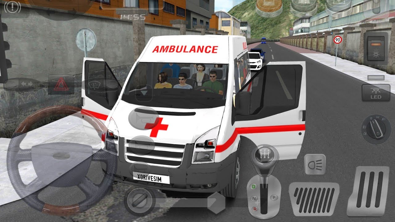 Minibus Simulator Vietnam: Ford Transit Ambulance City Driving (Android Gameplay) Realistic Driving