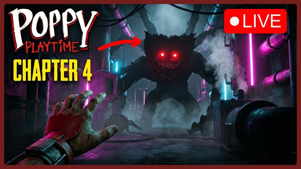O QUE ACONTECEU COM A KISSY MISSY? 😱 Poppy Playtime Capítulo 4 - AO VIVO