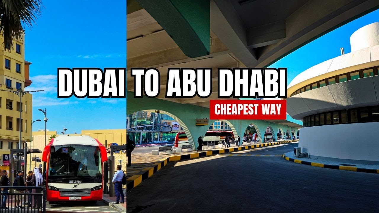 Dubai to Abu Dhabi by bus | (CHEAPEST WAY) | How to reach Abu Dhabi. | iamsajaved | #dubai