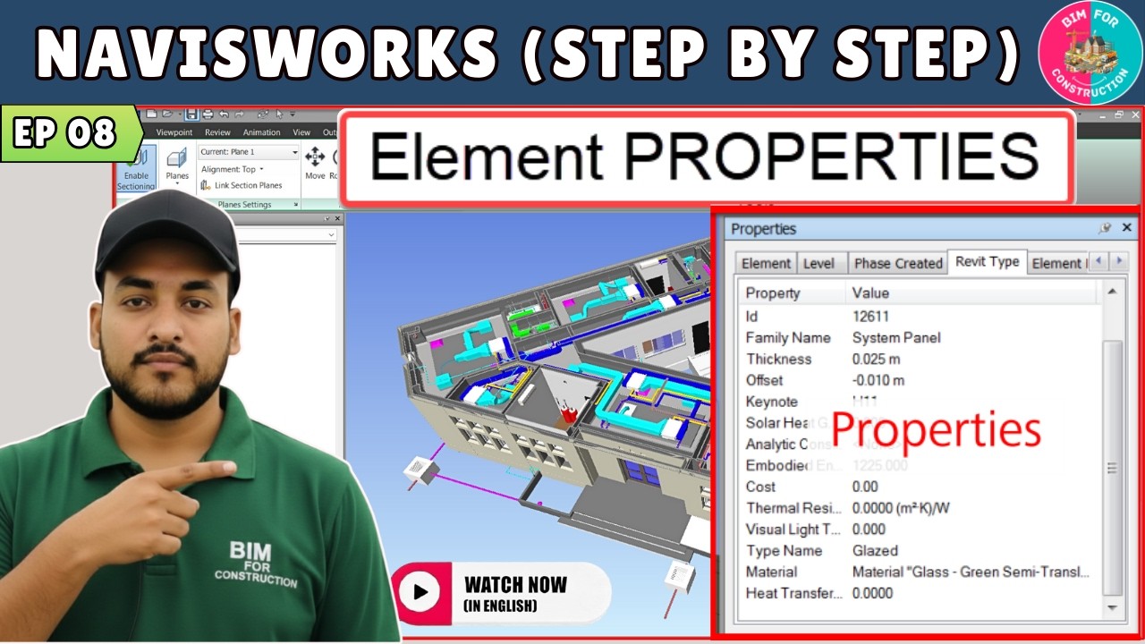 #08 Navisworks Tutorial: Check Properties in Navis