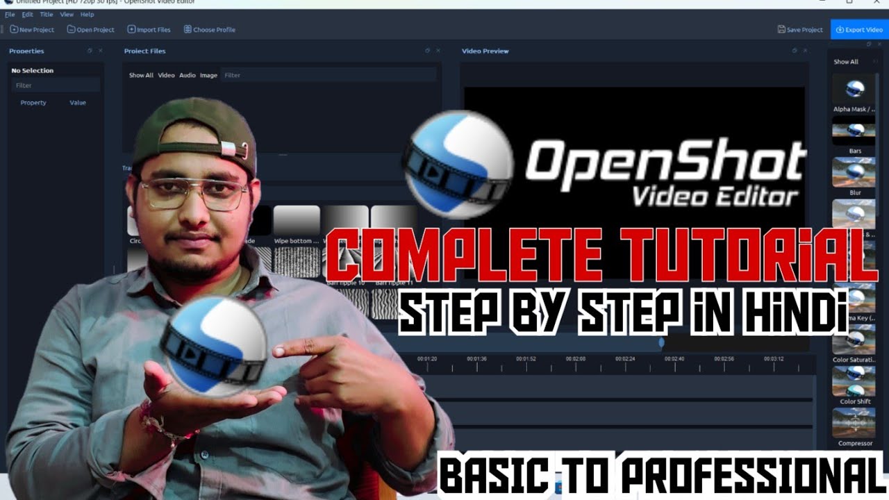 Complete OpenShot Video Editor Tutorial in Hindi | Step by Step Guide #openshot #videoeditor
