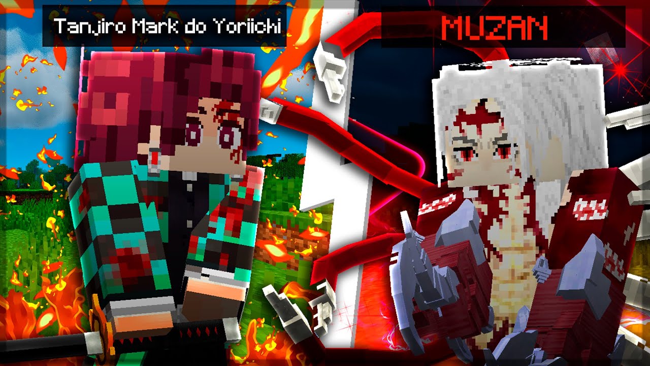E SE O TANJIRO TIVESSE NASCIDO COM A MARCA DO YORIICHI NO MINECRAFT - Demon Slayer