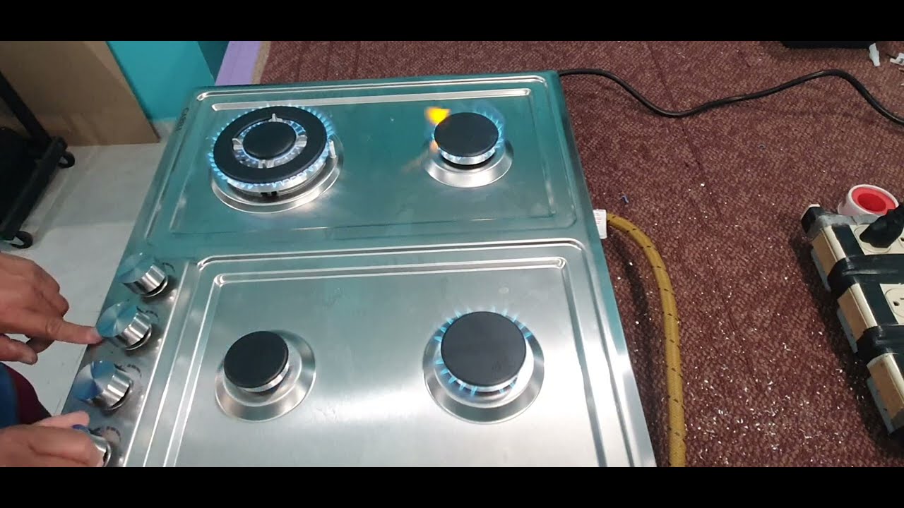 COMO INSTALAR LA PARRILLA DE 4 QUEMADORES FACIL., EL TANQUE EL REGULADOR LOS CONECTORES.