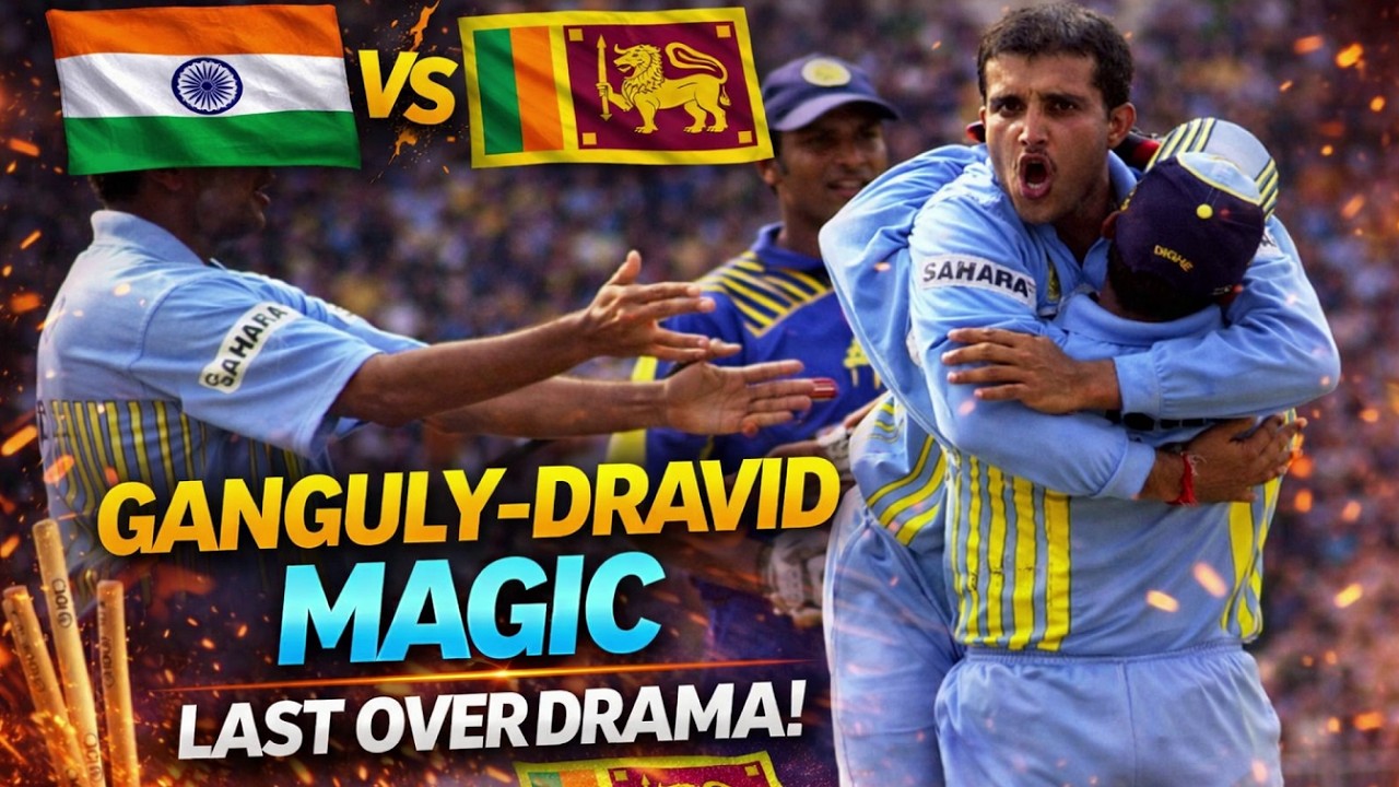 Last Over Drama! Ganguly and Dravid Putting India Firmly Back in The Contest Muralitharan&rsquo;s Magic