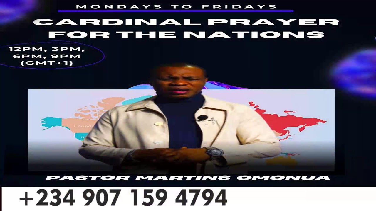 CARDINAL PRAYER FOR THE NATIONS | PASTOR MARTINS OMONUA | MARCH 3, 2026 - 3PM (GMT+1)