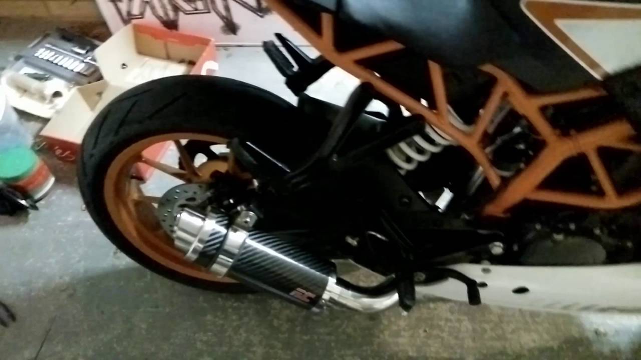 KTM RC390 F1R Carbon Fibre Exhaust - Install and Sound