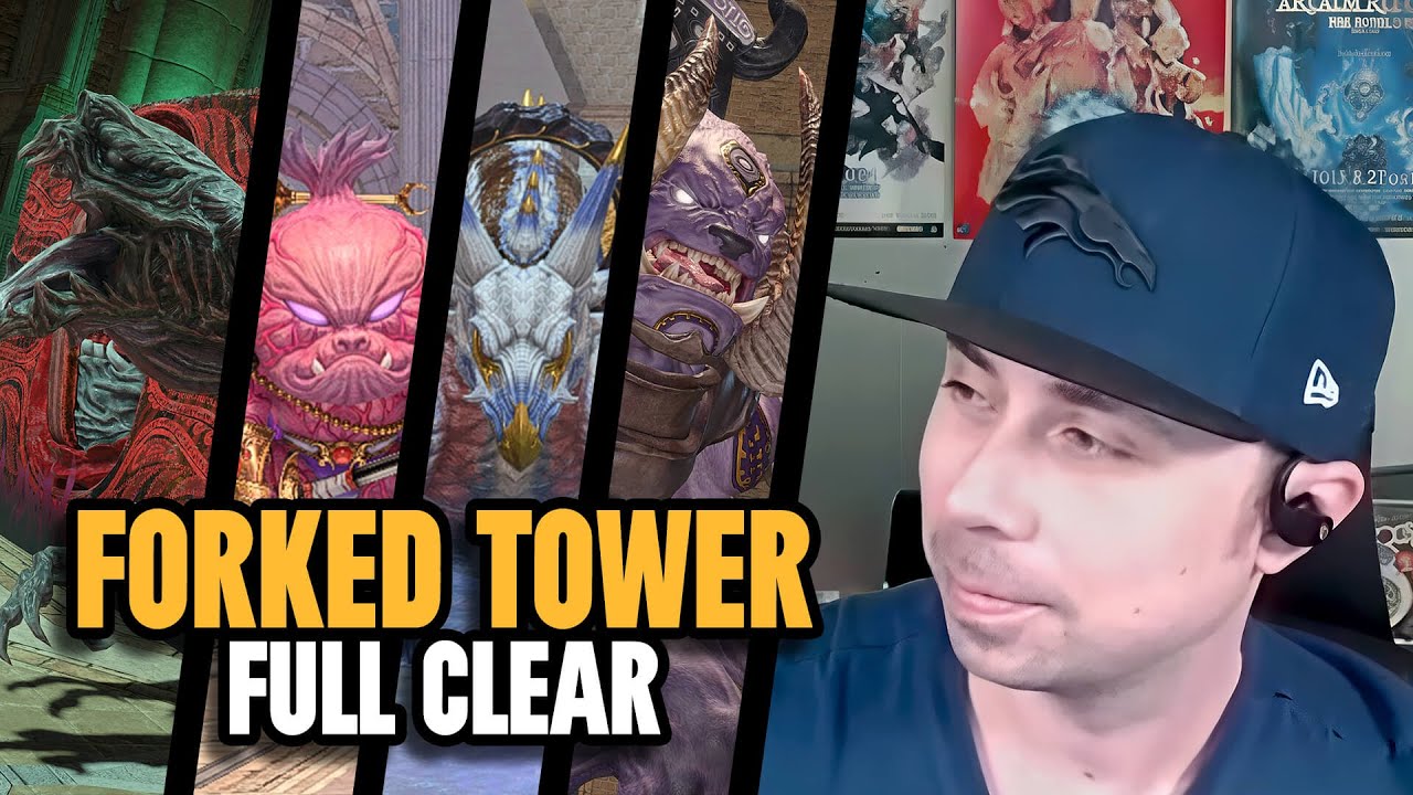 FFXIV - The Forked Tower: Blood FULL Clear | DRK POV / Phantom Job Knight