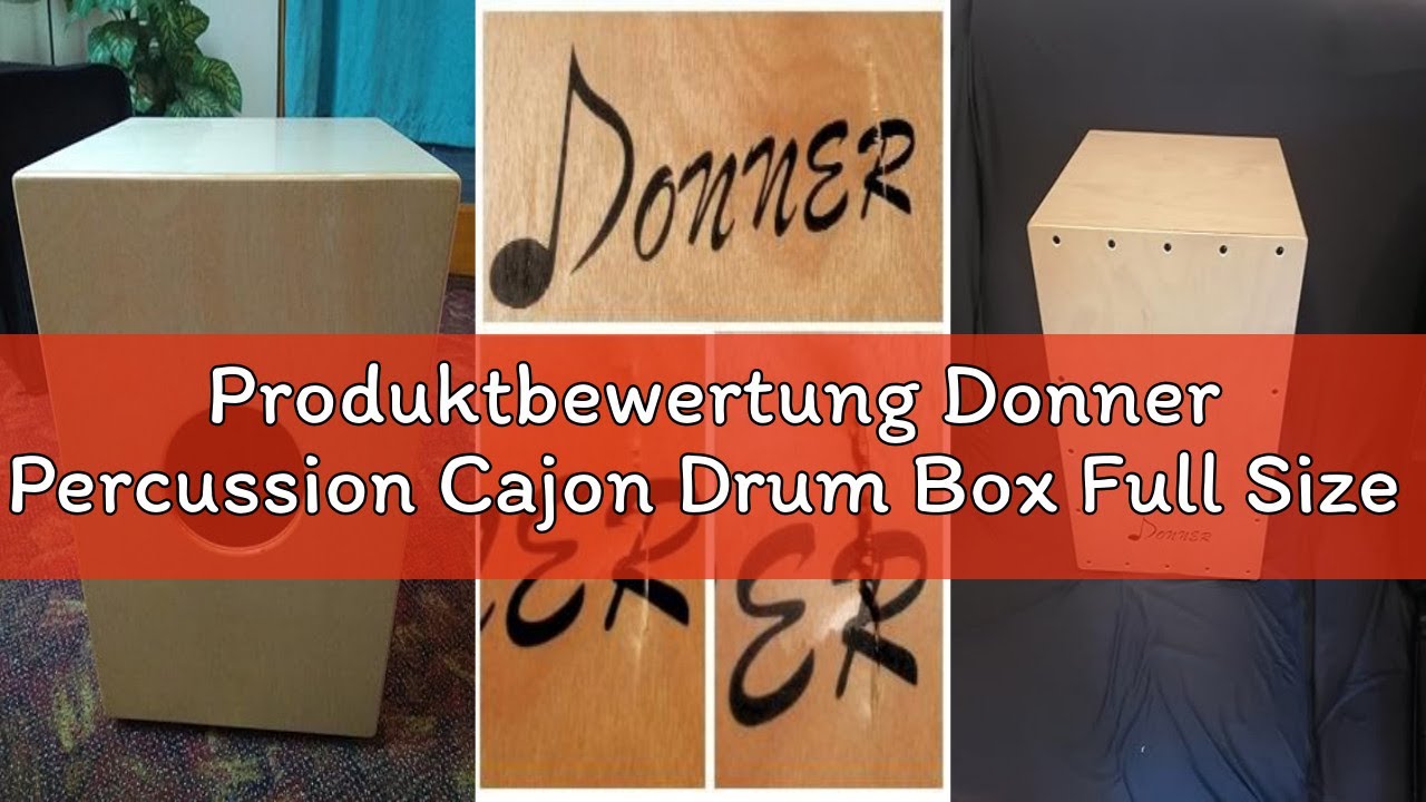 Produktbewertung Donner Percussion Cajon Drum Box Full Size DCD-1 mit Tasche