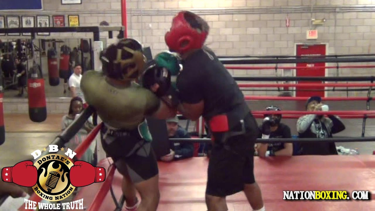 GYM WARS!! PORTER SPARRING WITH MIDDLEWEIGHT BRANDON ADAMS DONTAESBOXINGNATION