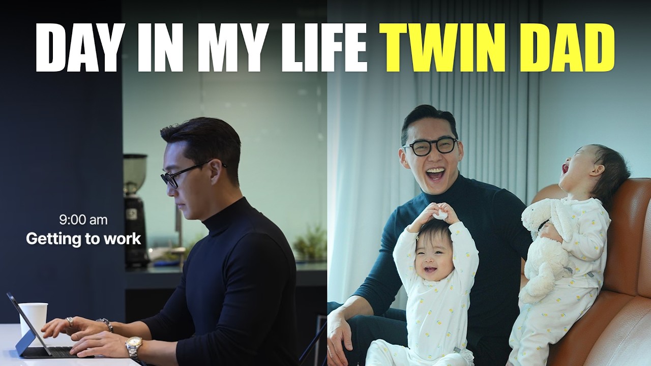 A Day in my Life of Korean Dad Raising Twins #dayinmylife #vlog #dadlife