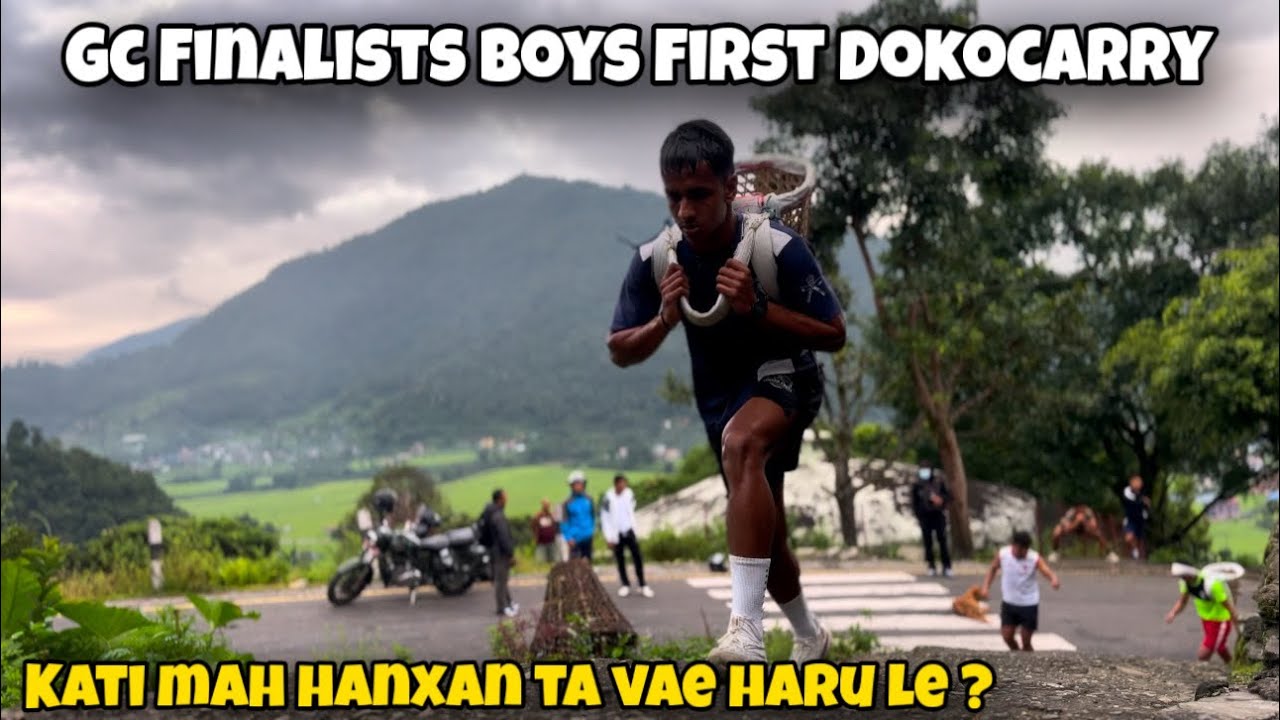 GCSPF Finalists Boys First Doko Carry at Bhalam Dadha Intake 2026 
