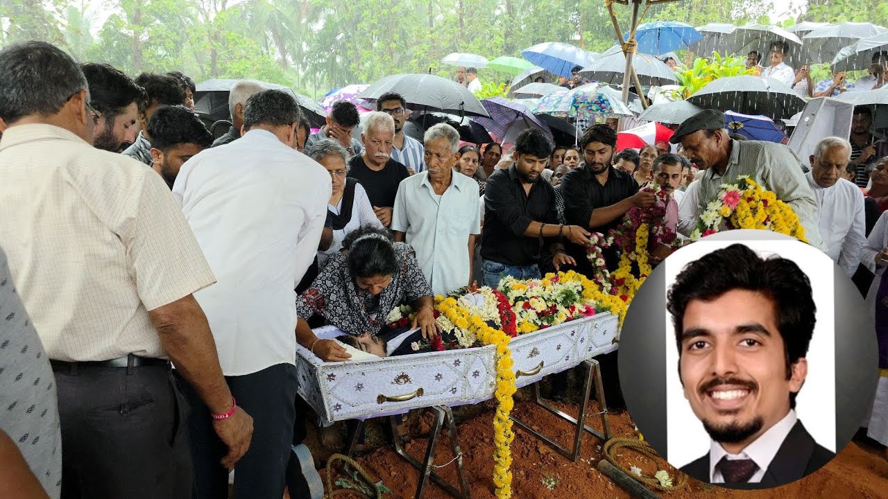 Funeral of loving Alister Dsouza(24)  MSc Student, s/o Joseph/Christin, Padu, Omzoor Meramajal