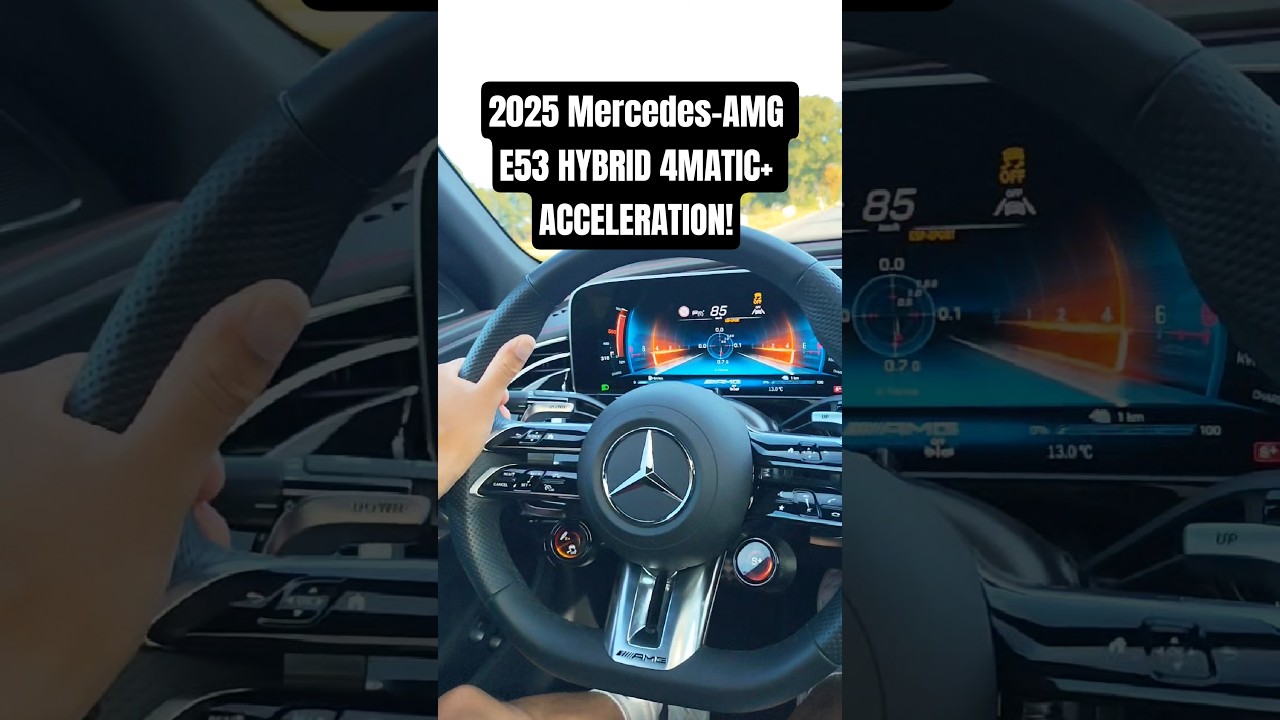2025 Mercedes-AMG E53 Hybrid 4Matic+ (585 PS) ACCELERATION! 