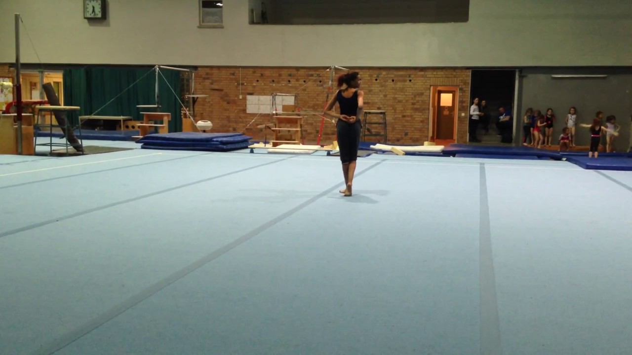 Gymastics routine (to the music of tangled:Kingdom Dance)