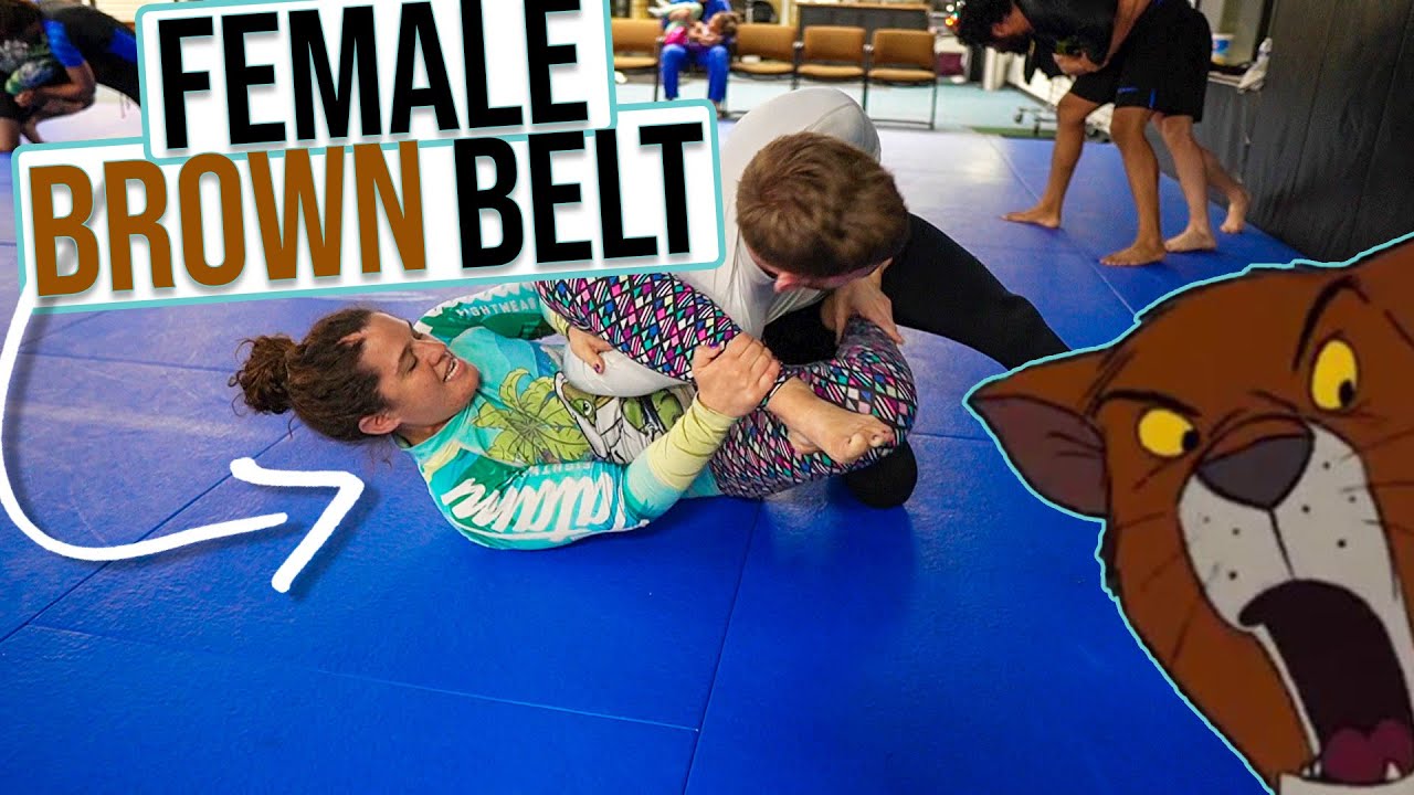 Female Brown Belt Challenges BJJ Black Belt Then...