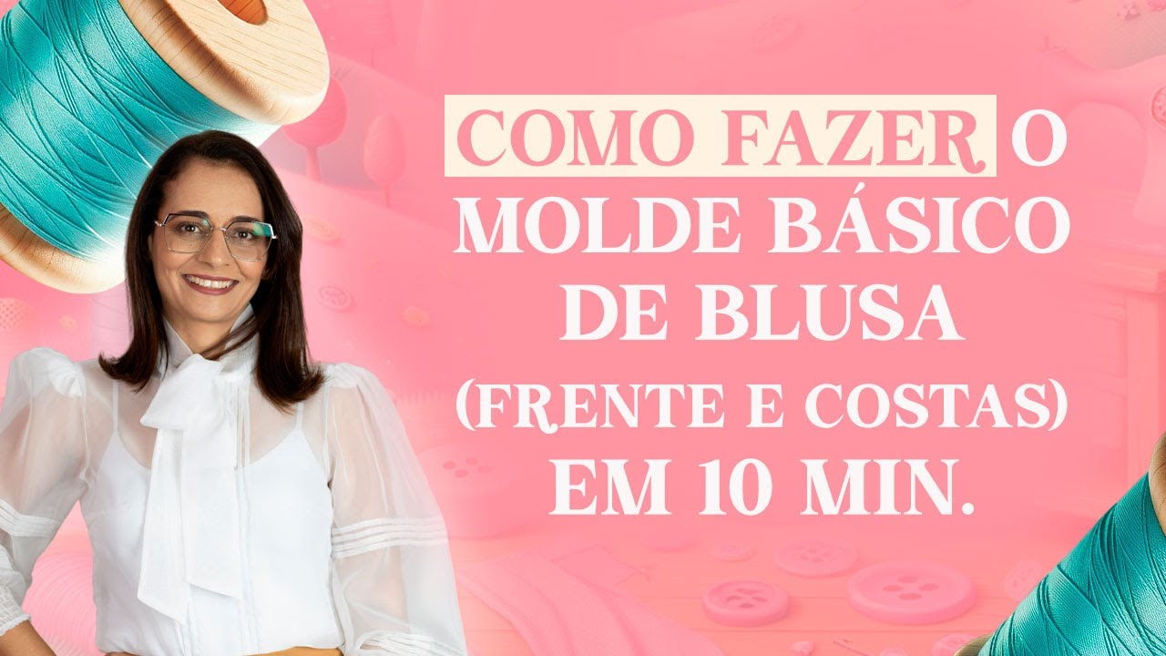 Como fazer um Molde Básico de uma Blusa EM 10 MINUTOS!