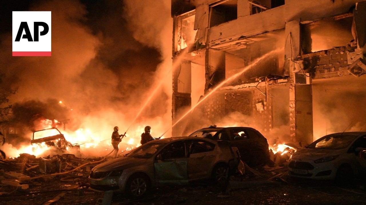At least 10 killed as Ukraine capital hit by Russian missiles and drones