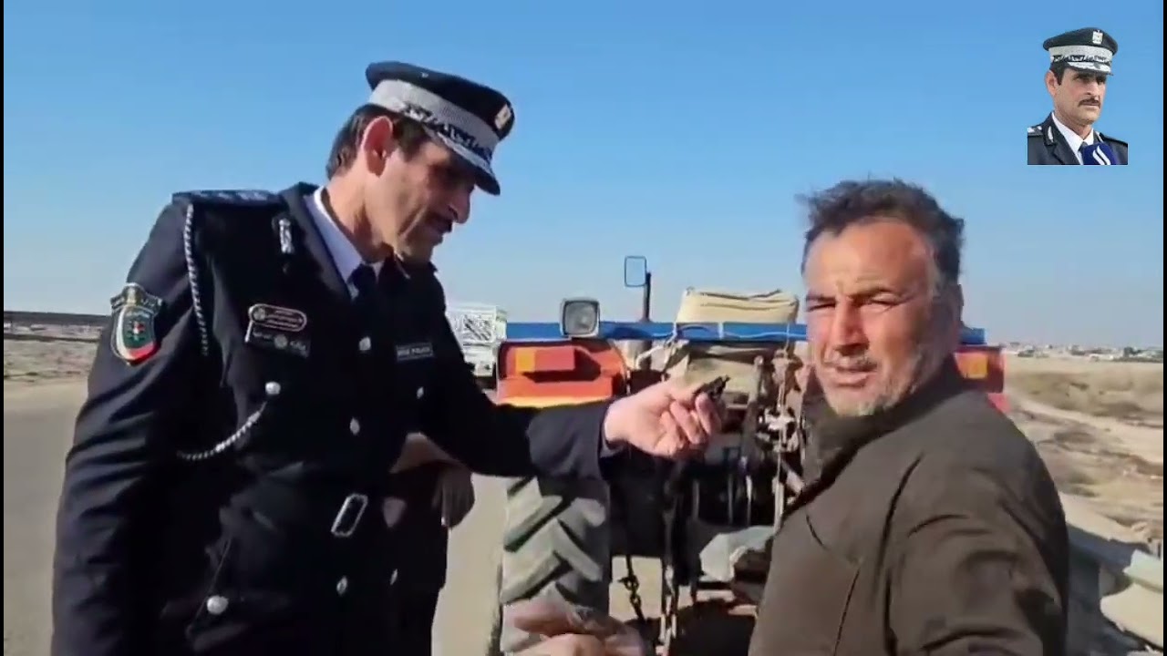 مخالفه مرورية مع العقيد جلال جبار