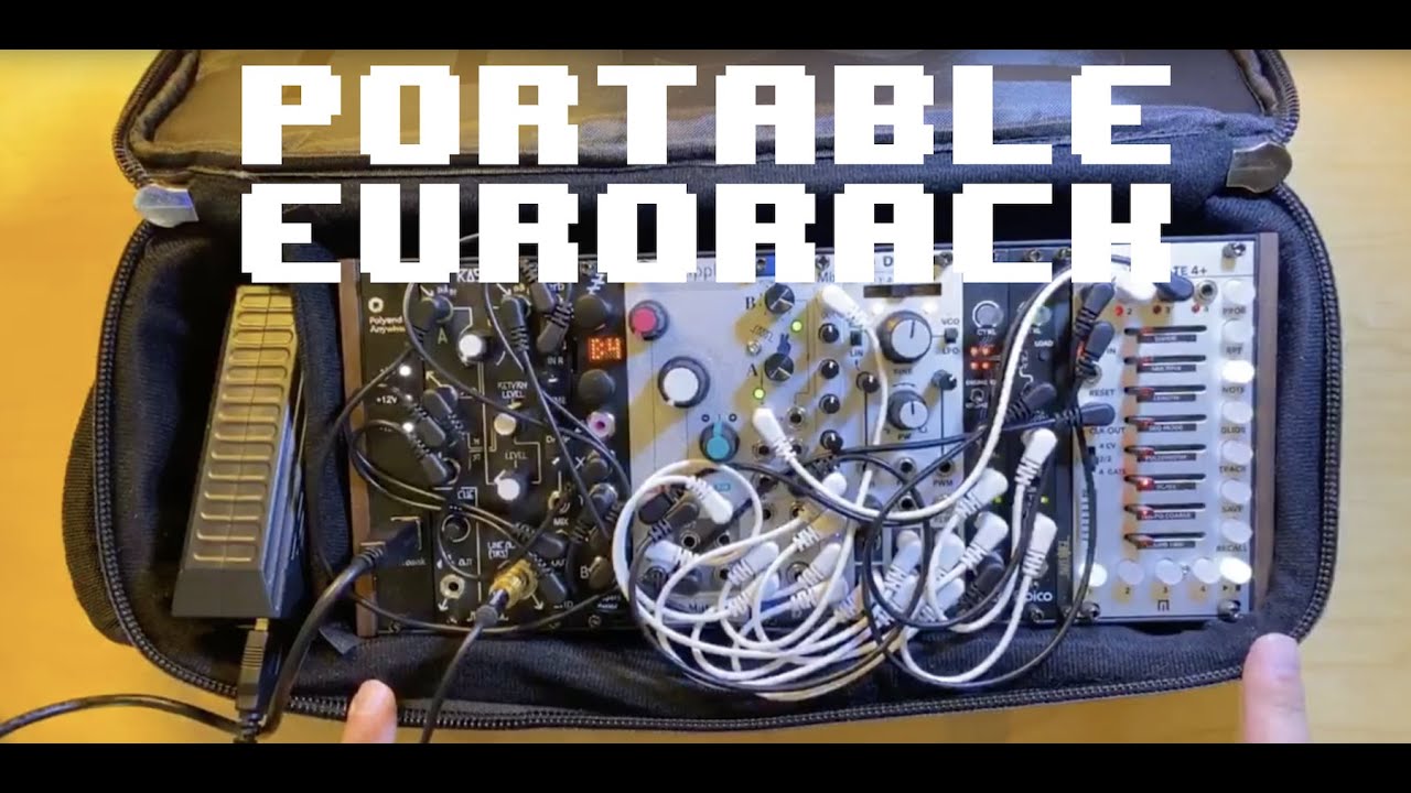Completely portable 60HP Eurorack modular synth made possible by Polyend Anywhere