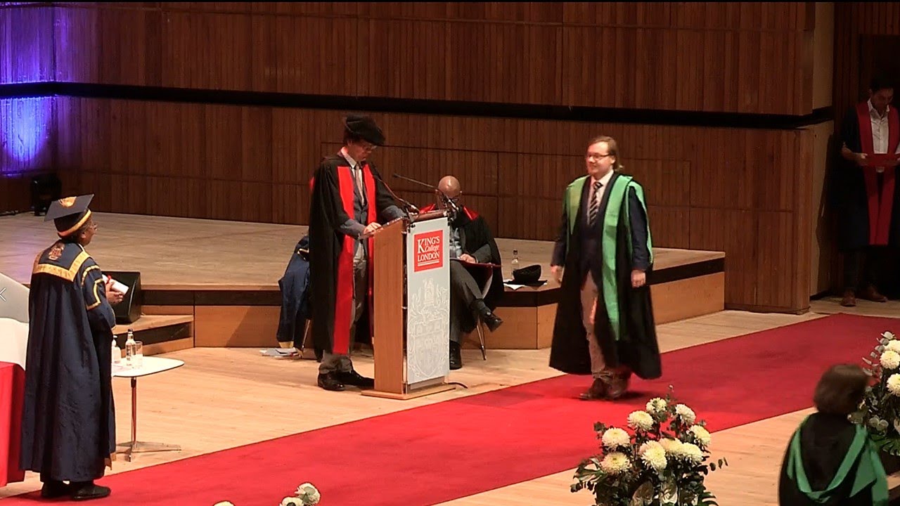 James's Masters Graduation - King's College London - 17th Jan 2023  (James at 0:26:40)