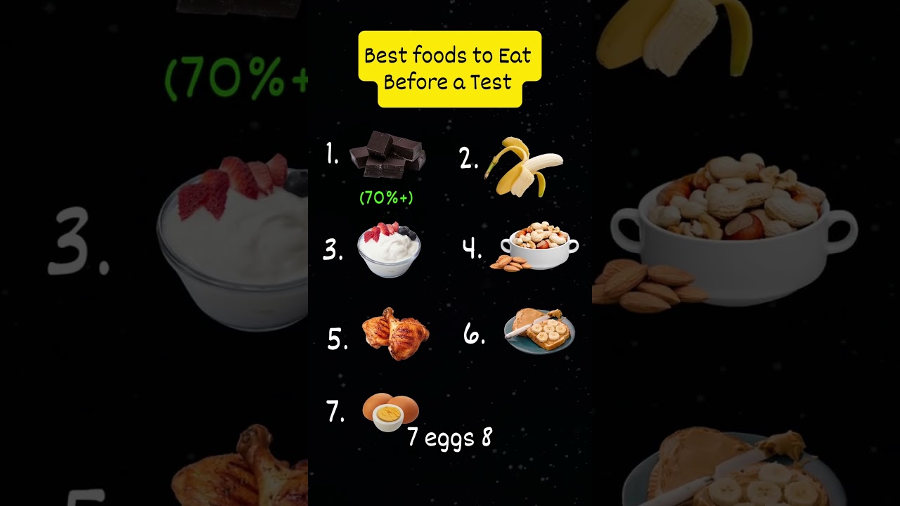 Best foods to Eat Before a Test #shorts #exam #exampreparation