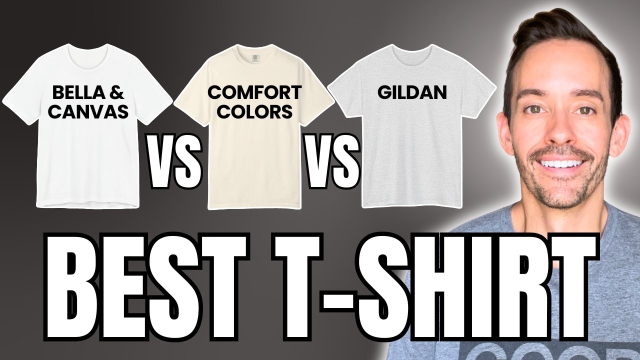 Лучшая футболка с печатью по запросу для успешных продаж (Bella Canvas против Comfort Colors прот...
