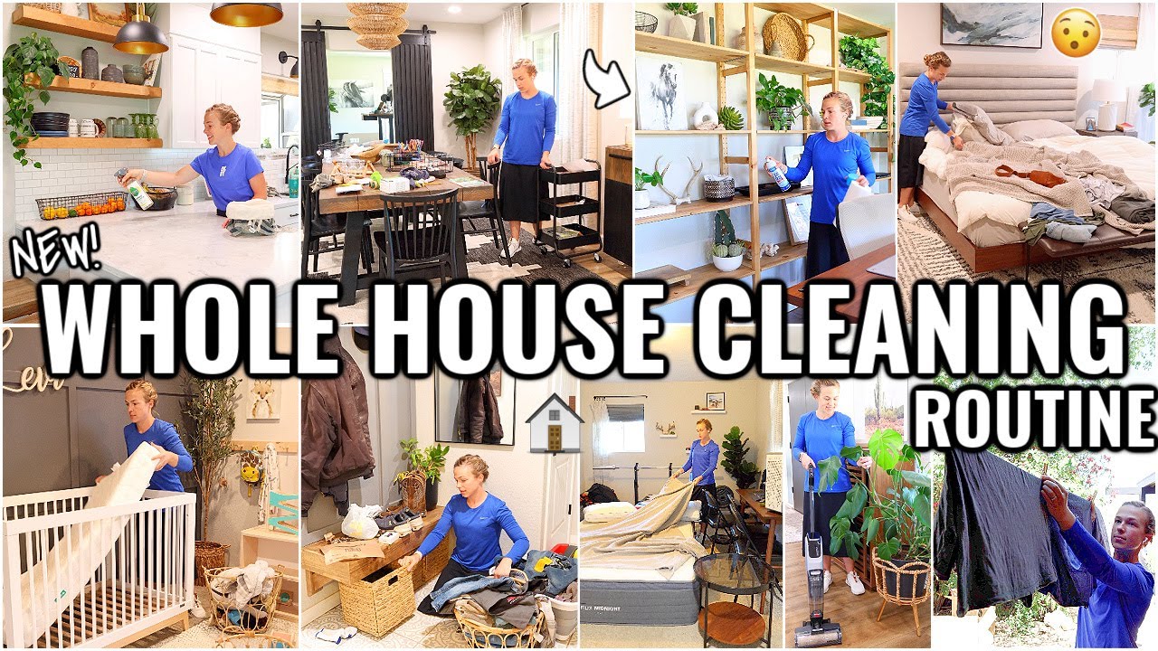 WHOLE HOUSE CLEAN WITH ME!🏠 WEEKLY CLEANING ROUTINE | 2024 CLEANING MOTIVATION