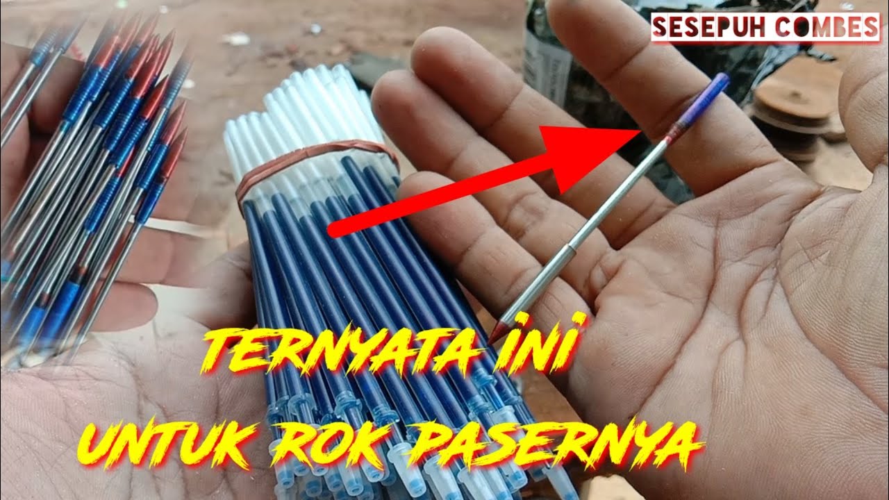 Membuat Rok paser ikan dari isi pulpen Gel