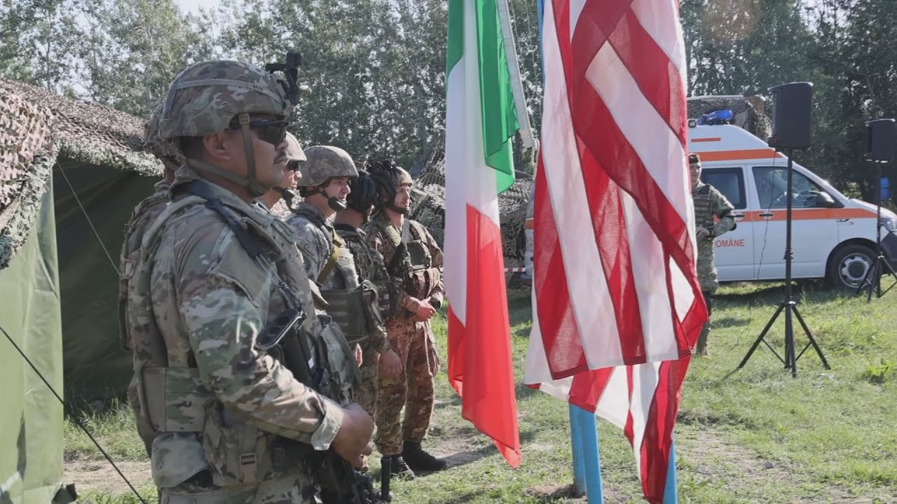 Opening Ceremonies with U.S. and Allies for Saber Guardian in Romania