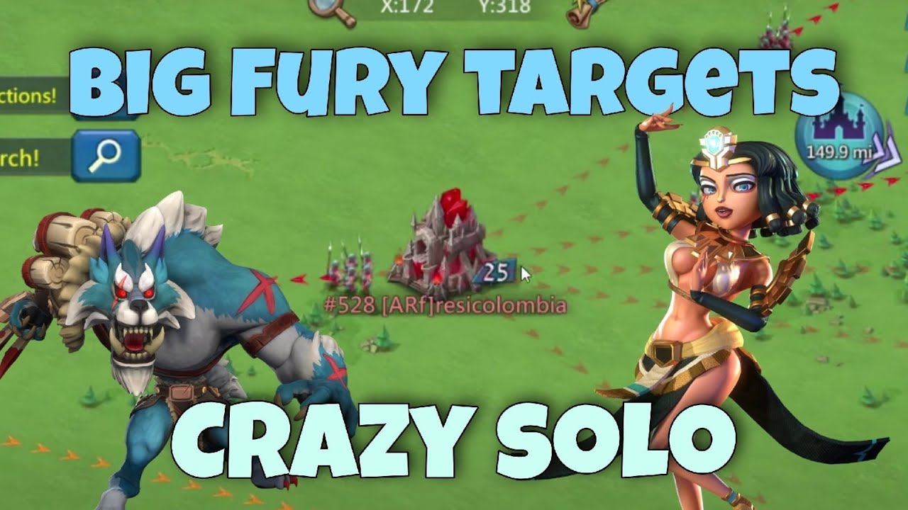 Lords Mobile - Crazy solo on 4 ways KVK. Fast gameplay. Big targets