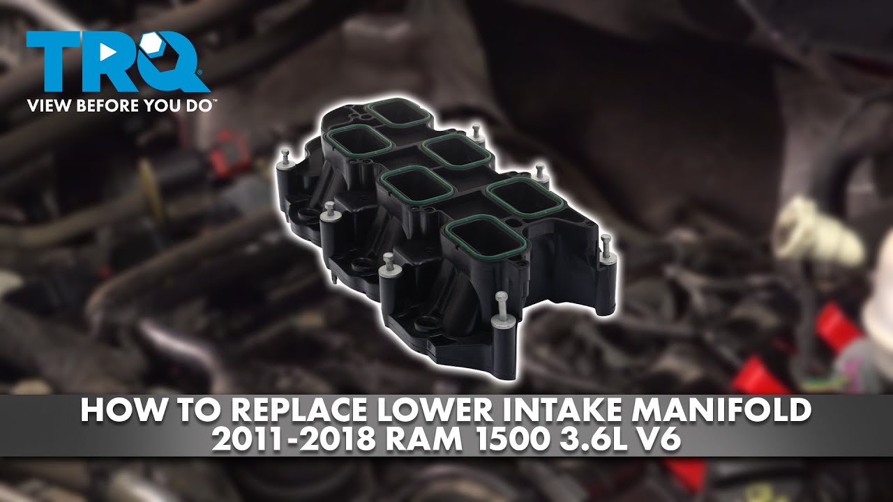 Как заменить нижний впускной коллектор RAM 1500 3.6L V6 2011-2018