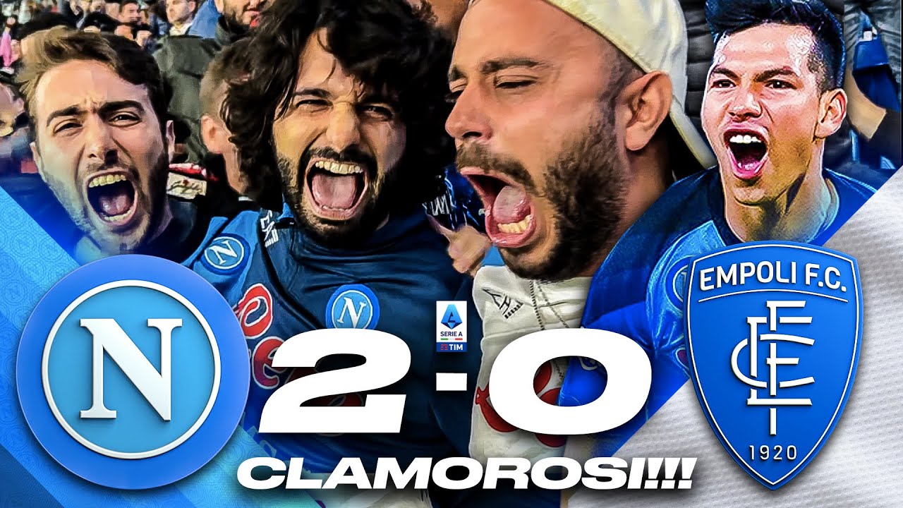 ✊🏻 CLAMOROSI!!! NAPOLI 2-0 EMPOLI | LIVE REACTION NAPOLETANI AL MARADONA HD