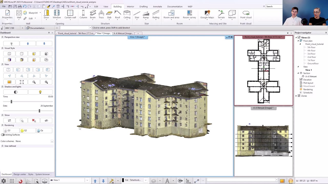 Accurate modelling from point cloud