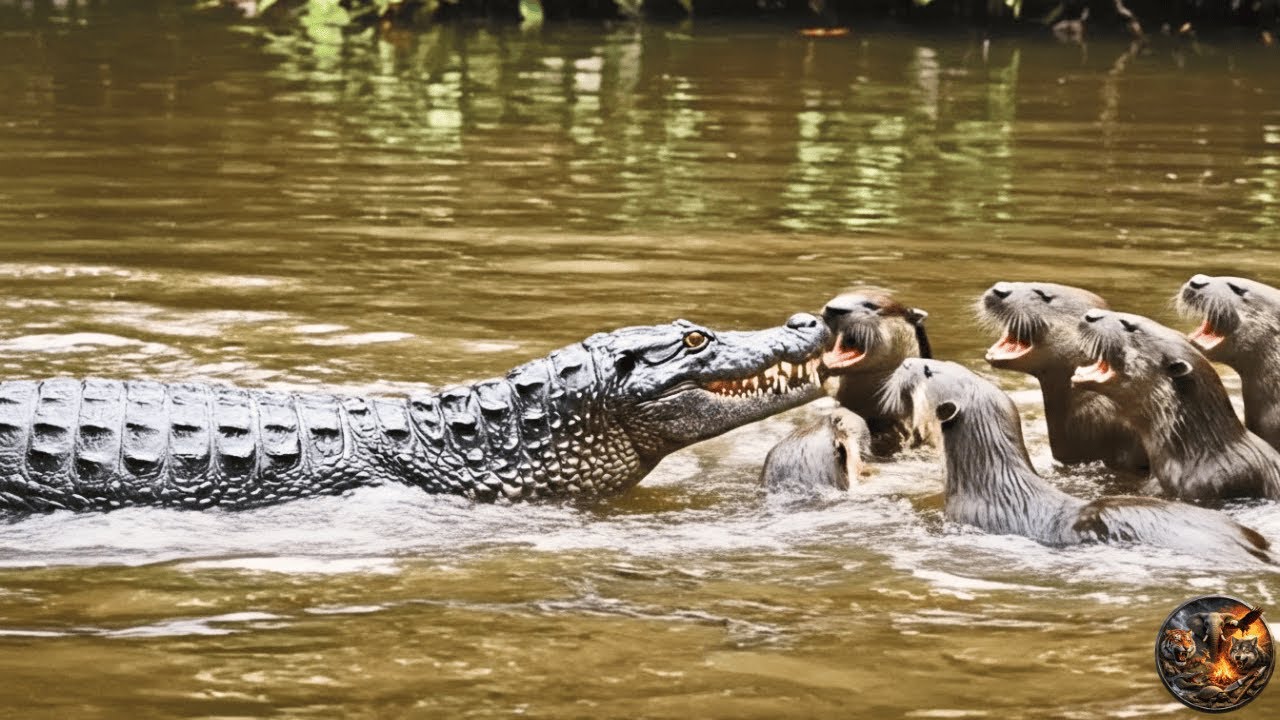 Passeio Relaxante na Amazônia: Batalha de Animais Selvagens, Ariranhas vs Jacaré