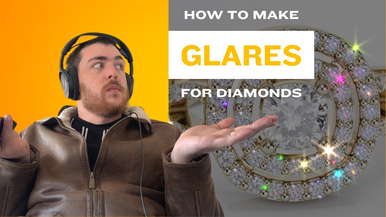 How to add Glares to Diamonds | Jewelry Rendering | Tutorial | Keyshot | DaVinci