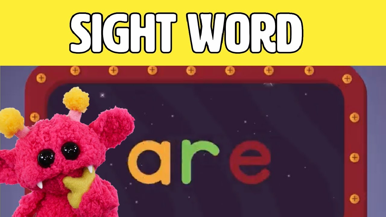 ARE - Let's Learn the Sight Word ARE with Hubble the Alien! | Nimalz Kidz! Songs and Fun!