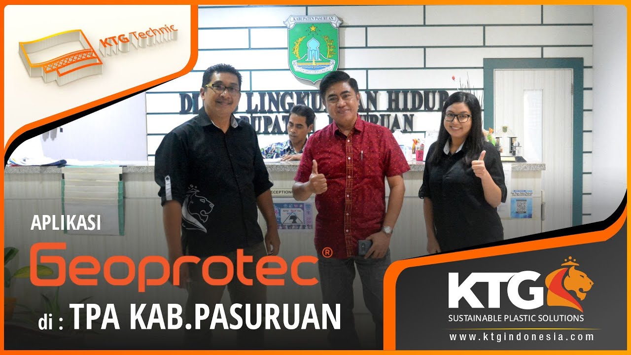 Aplikasi Geoprotec di TPA Kabupaten Pasuruan