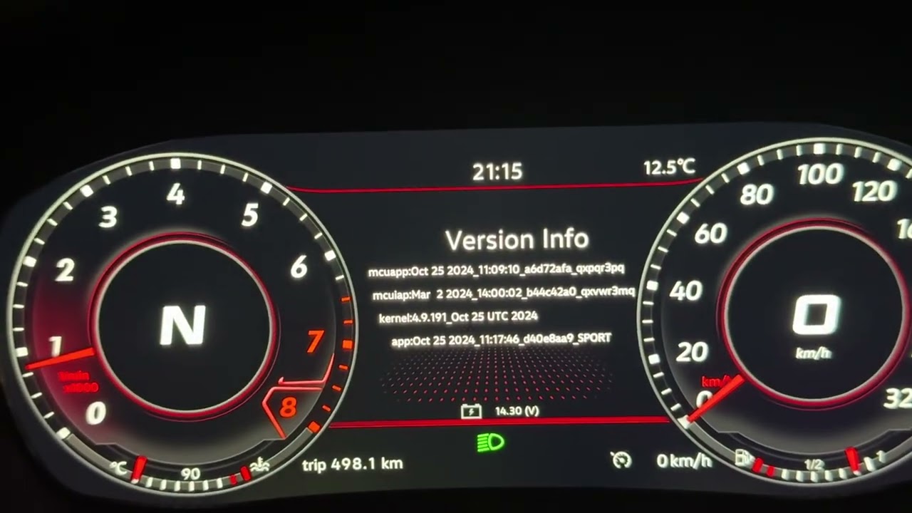 VW Golf GTI MK6  Digital Dash HXHY Faulty turn signals. (missing)